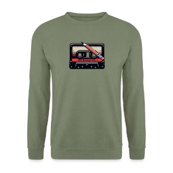 DIYK7 - Sweat-shirt Unisexe - vert militaire - Devant - Alina (178cm) & Michal (187cm)