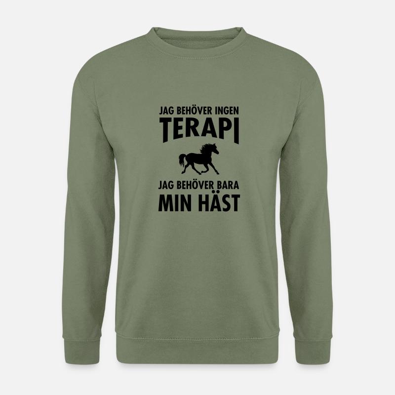 Terapi Min Häst - Unisex Sweatshirt - army green