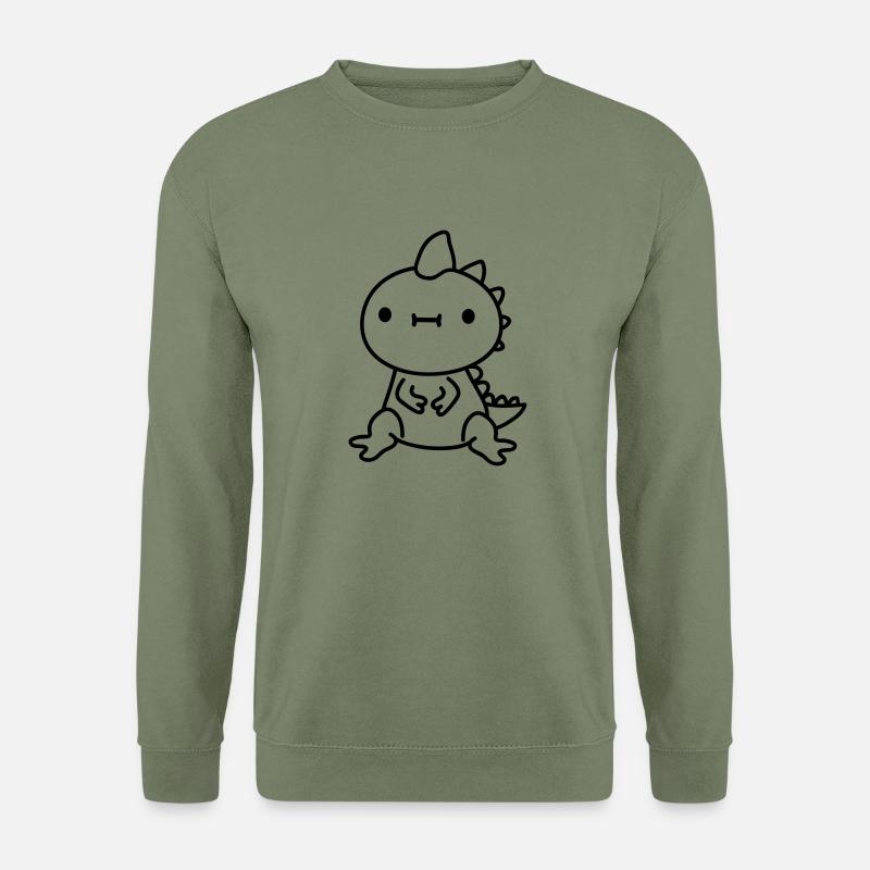 baby kawaii drache - Unisex Pullover - Armeegrün