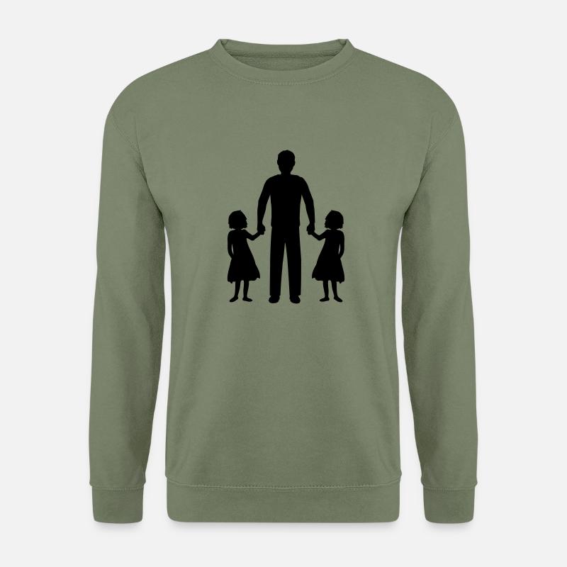 Dad Daughters Twins - Unisex Sweatshirt - army green
