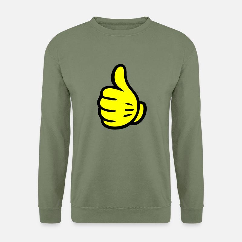 Main comme une bande dessinée - Sweat-shirt Unisexe - vert militaire