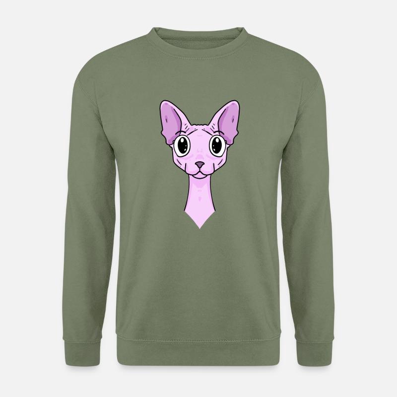 Sphynx Head Cat Cat Owner - Unisex Sweatshirt - army green