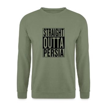Persia - Unisex Sweatshirt - army green - Front - Alina (178cm) & Michal (187cm)