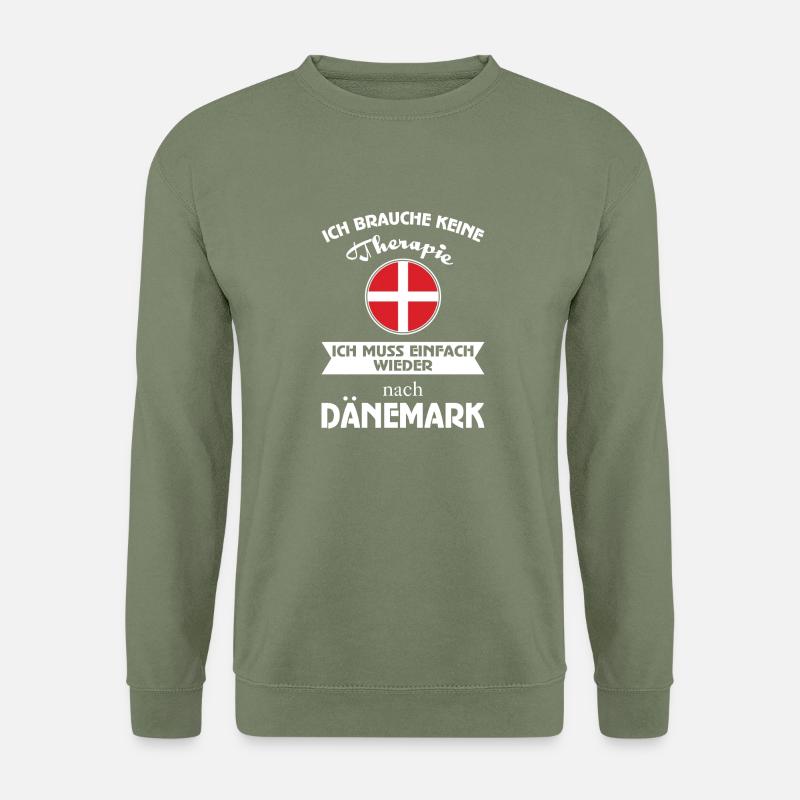 Keine Therapie - Dänemark - Unisex Pullover - Armeegrün