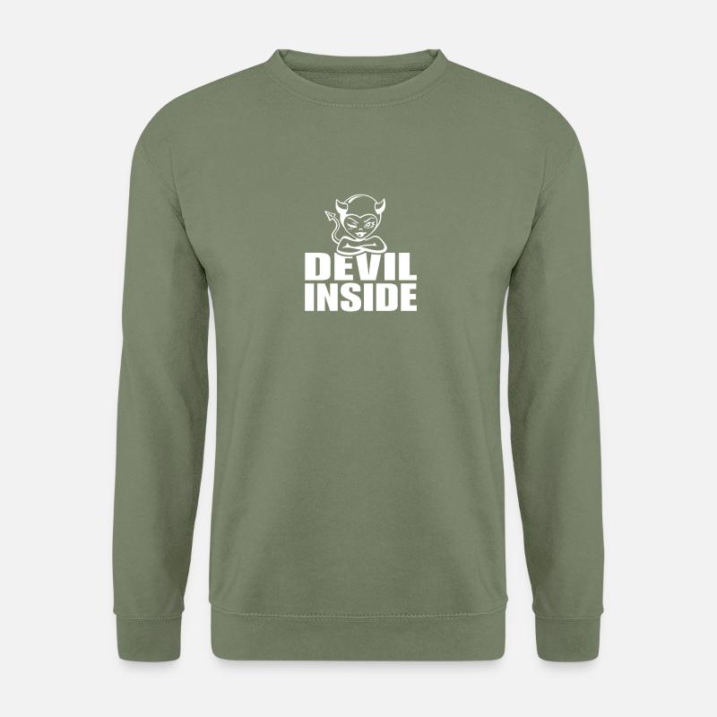 Devil-Inside - Unisex Pullover - Armeegrün