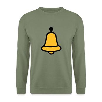 Bell - Unisex Sweatshirt - army green - Front - Alina (178cm) & Michal (187cm)