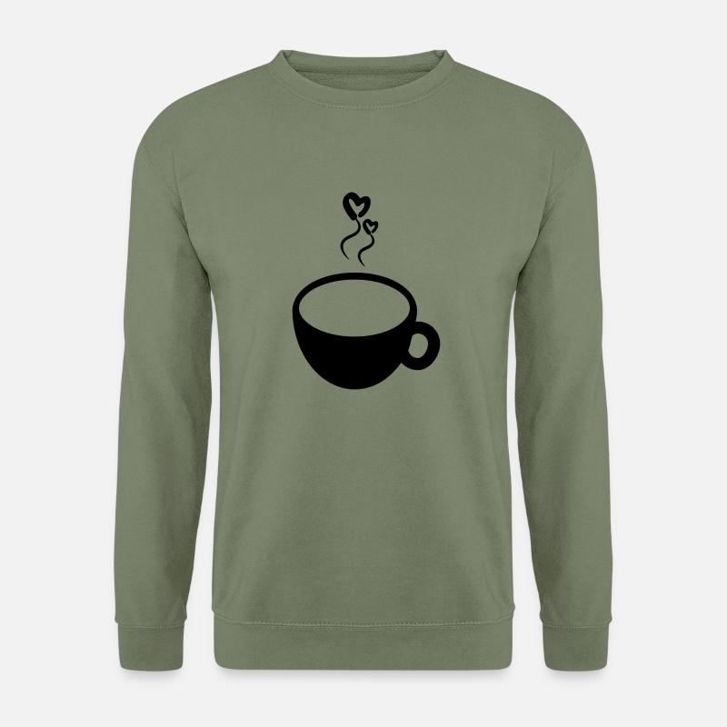 Kaffeetasse - Unisex Pullover - Armeegrün