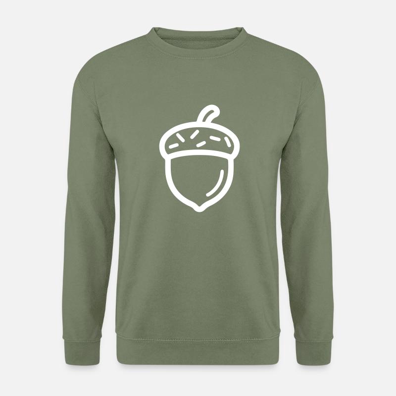 Eichel Herbst Symbol - Unisex Pullover - Armeegrün