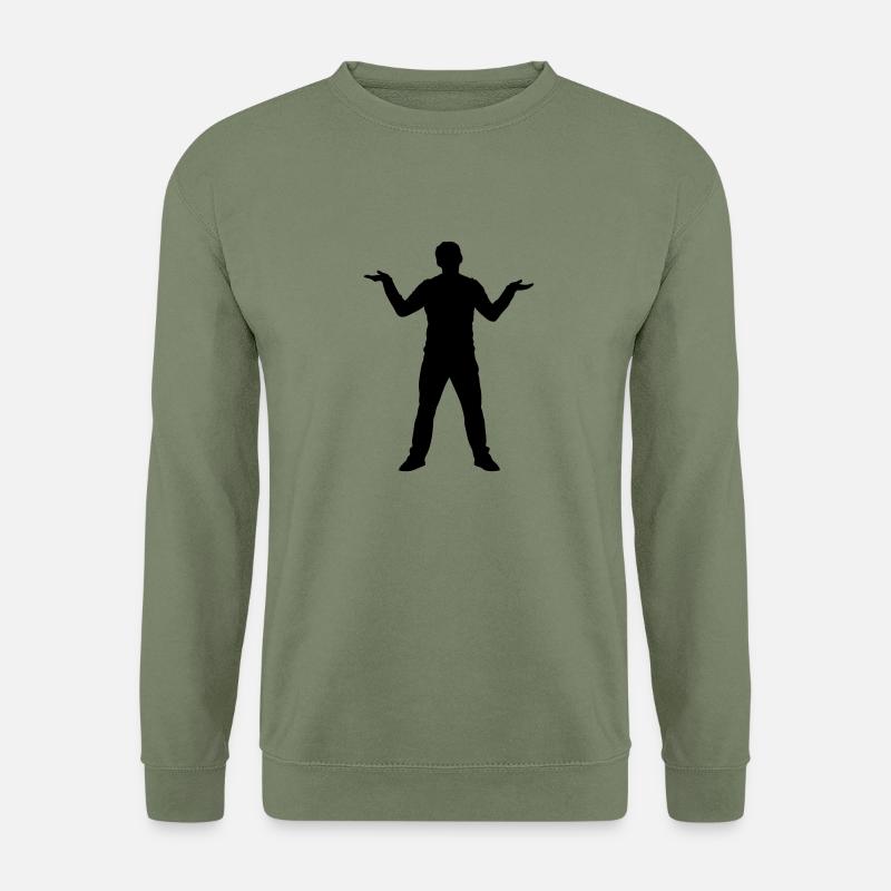 Man - Stupidity - Unisex Sweatshirt - army green