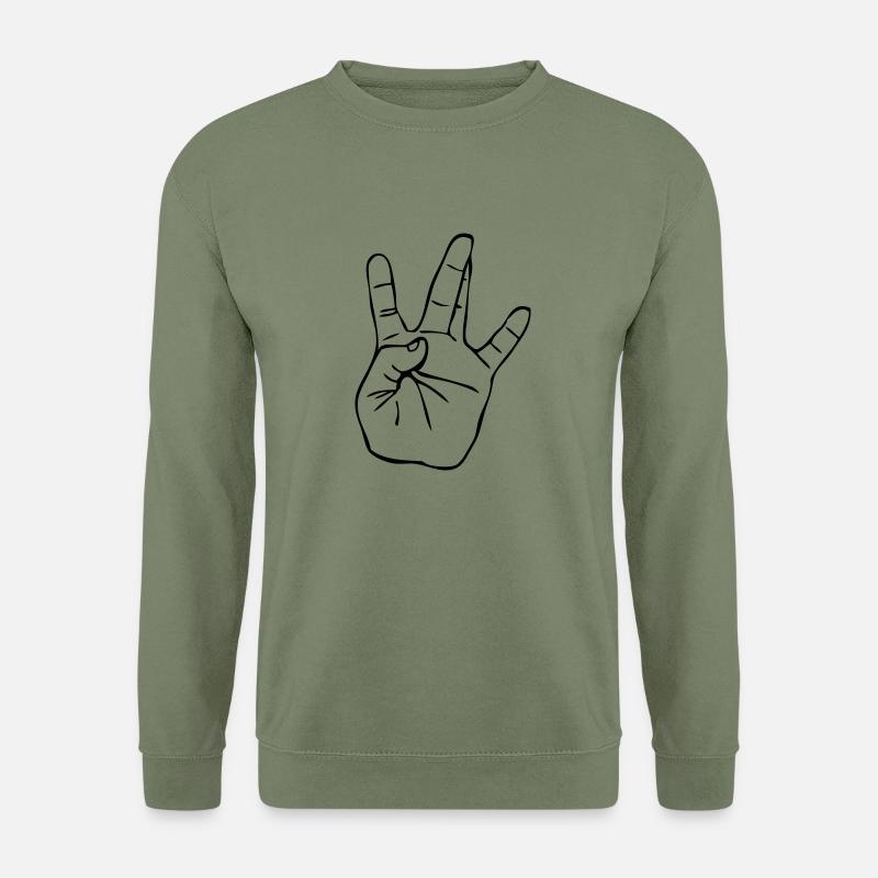 Westside Gangster Hand - Unisex Pullover - Armeegrün