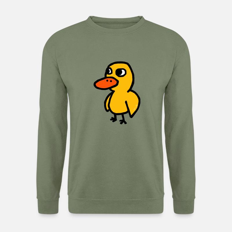 Karikatur Ente - Unisex Pullover - Armeegrün