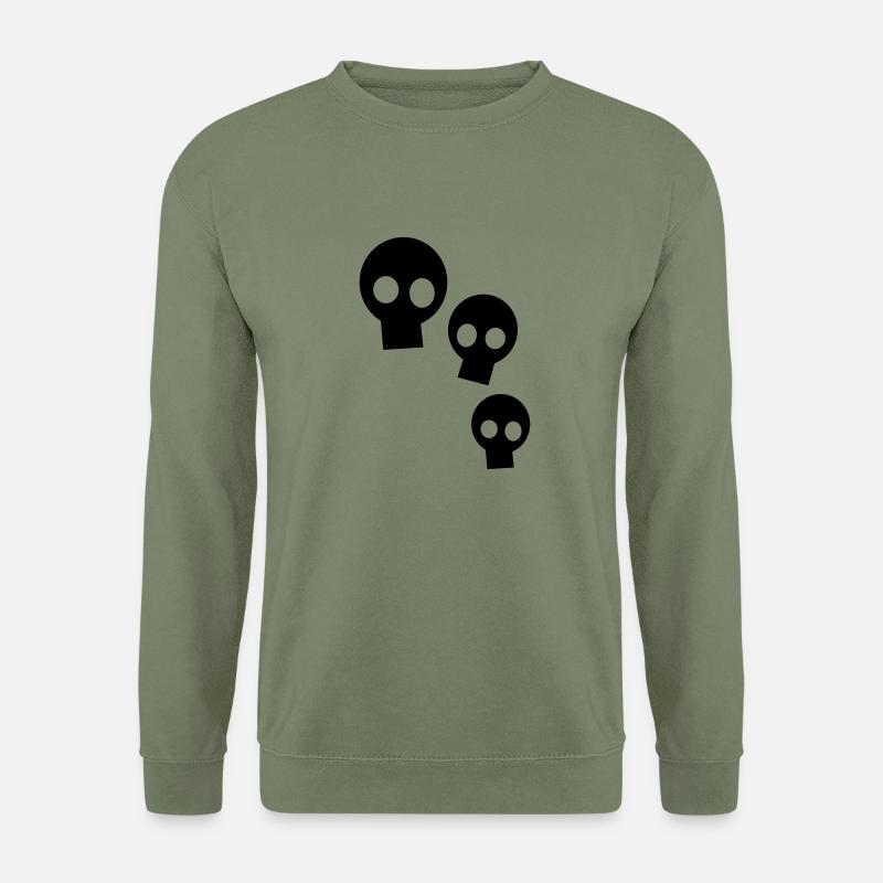 Three Skulls - Unisex Pullover - Armeegrün