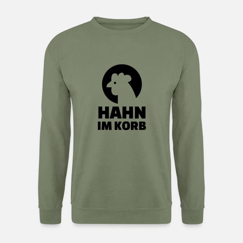 Hahn im Korb - Unisex Pullover - Armeegrün