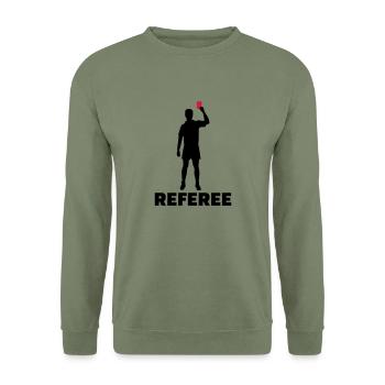 Referee - Unisex Sweatshirt - army green - Front - Alina (178cm) & Michal (187cm)