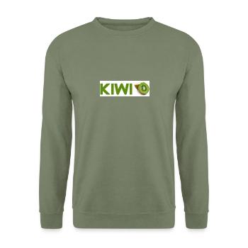Kiwi - Unisex Pullover - Armeegrün - Vorne - Alina (178cm) & Michal (187cm)