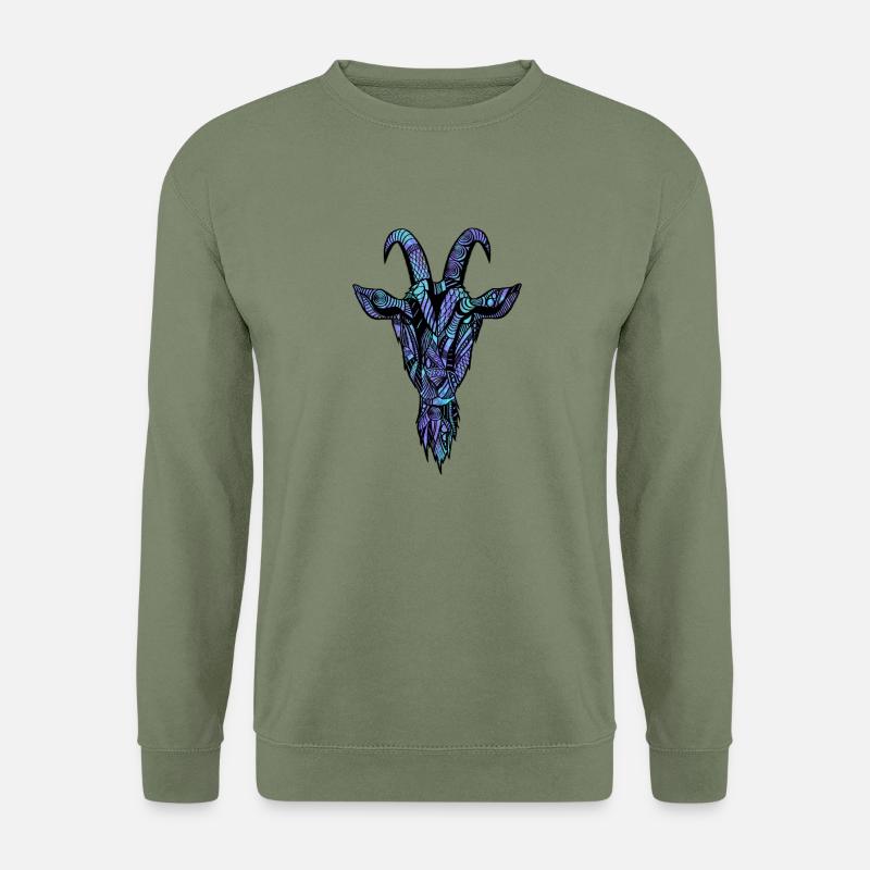 Ziege - Unisex Pullover - Armeegrün