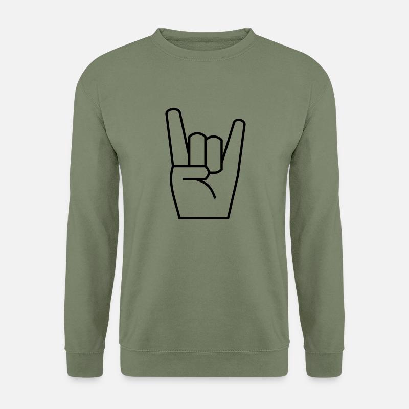 rock_symbol - Unisex Pullover - Armeegrün