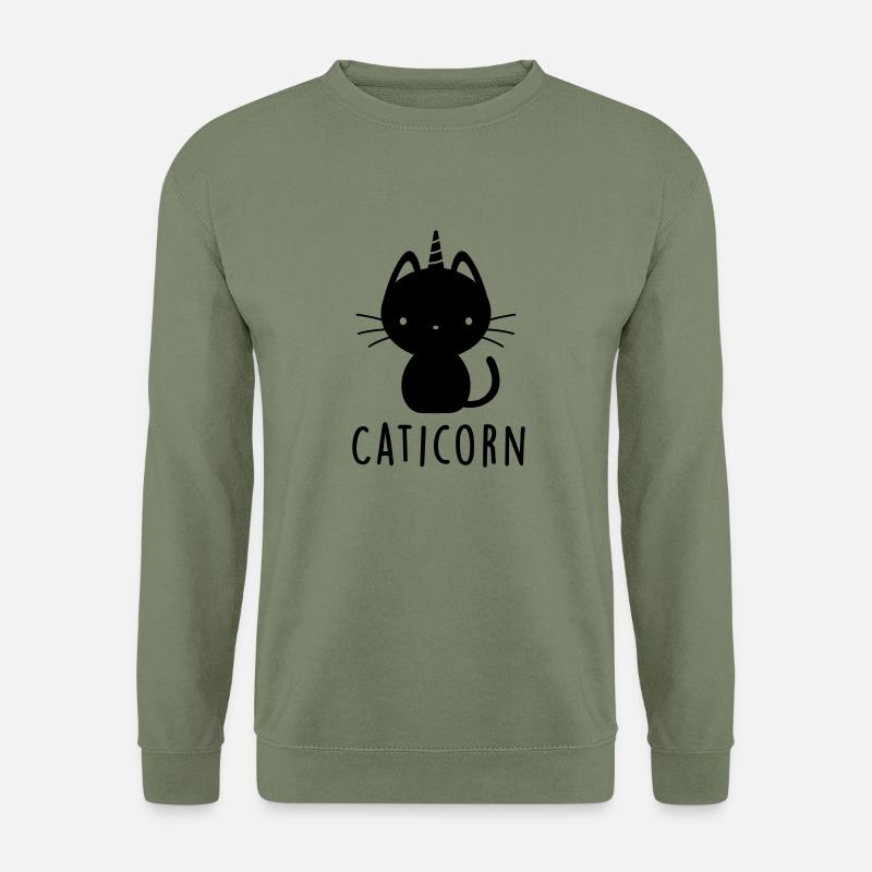 Caticorn - Unisex Pullover - Armeegrün