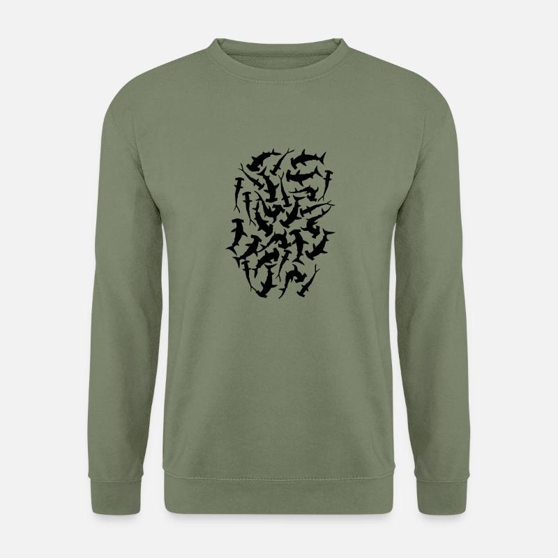 Sharks - Unisex Pullover - Armeegrün