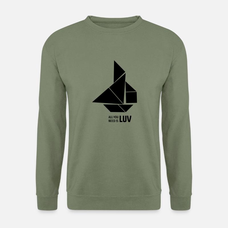 All you need is Luv - Unisex Pullover - Armeegrün
