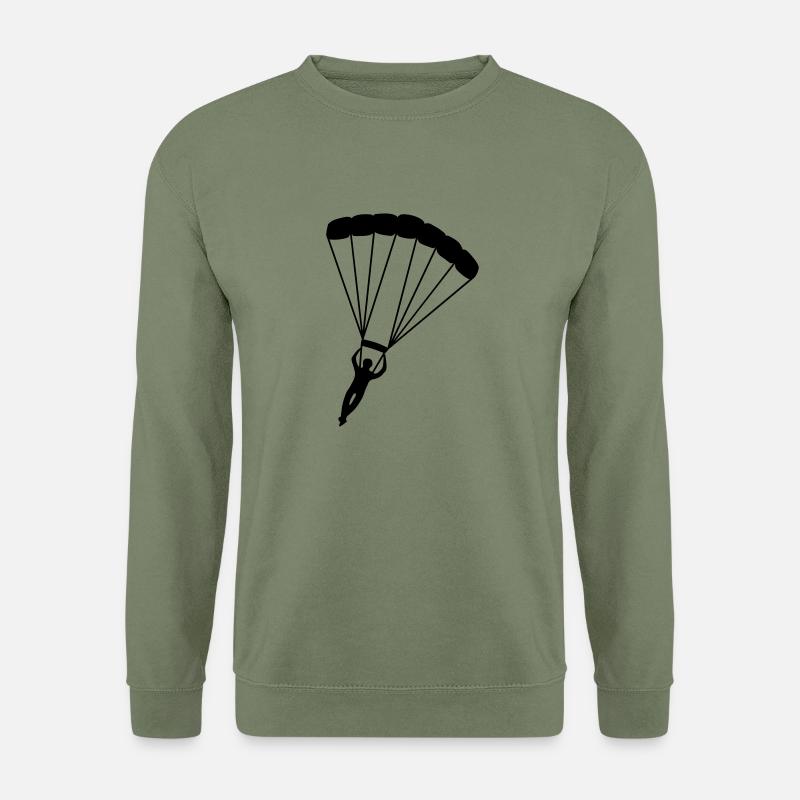 Fallschirm - Unisex Pullover - Armeegrün