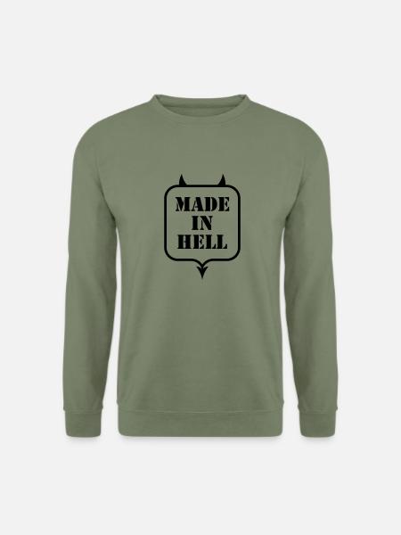 MADE IN HELL - Unisex Sweatshirt - army green