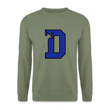d-lettre - Sweat-shirt Unisexe - vert militaire - Devant - Alina (178cm) & Michal (187cm)