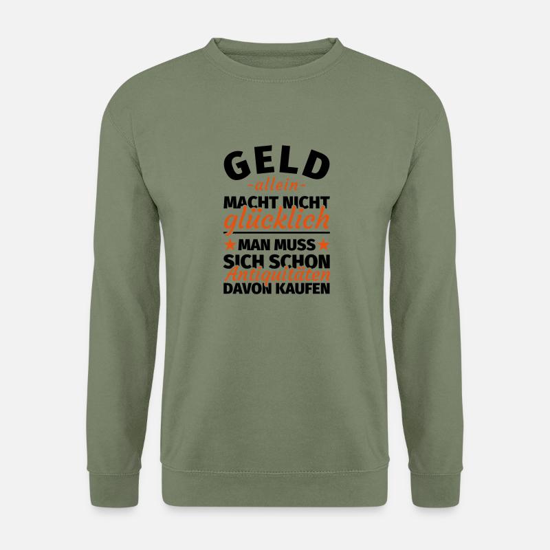 Antiquitäten Sammler - Unisex Pullover - Armeegrün