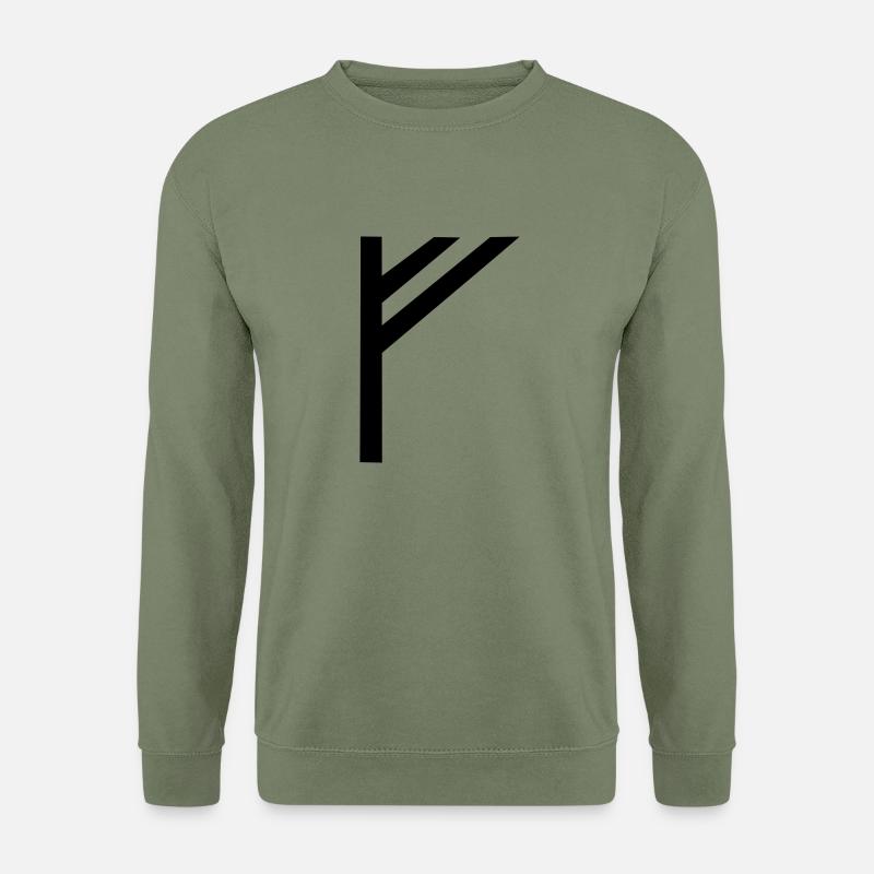rune fehu,feoh - Unisex Pullover - Armeegrün