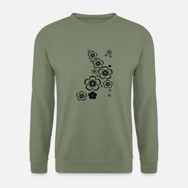 Blumen - Unisex Pullover - Armeegrün