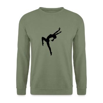 Dance - Unisex Sweatshirt - army green - Front - Alina (178cm) & Michal (187cm)