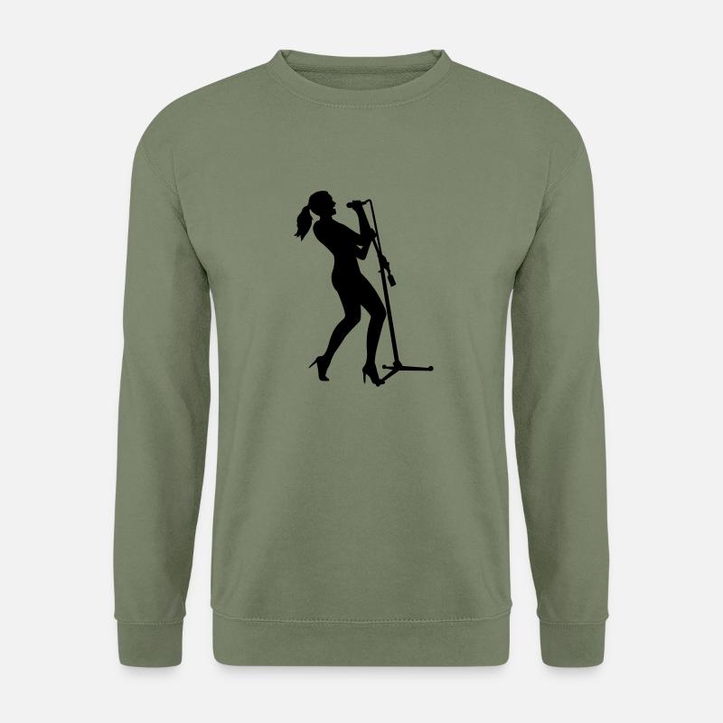 Sängerin - Unisex Pullover - Armeegrün