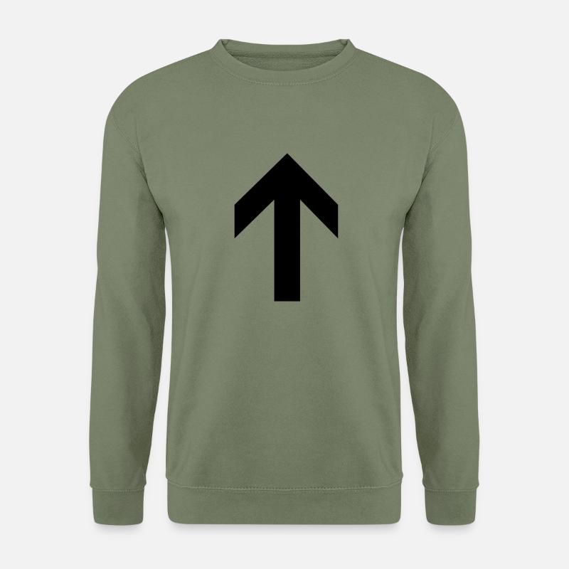 Pfeil nach oben - Unisex Pullover - Armeegrün
