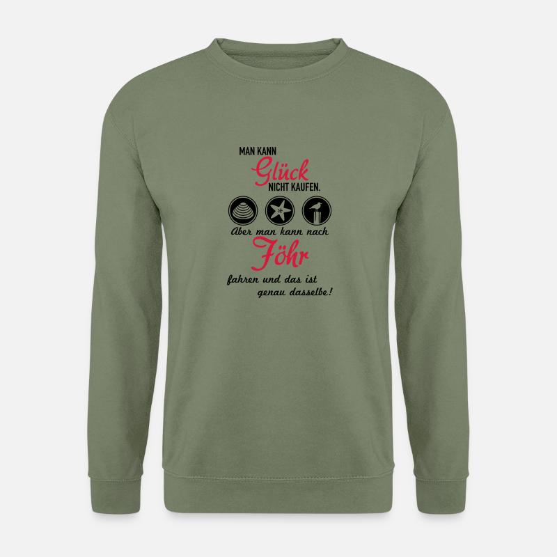 Glück Föhr - Unisex Pullover - Armeegrün