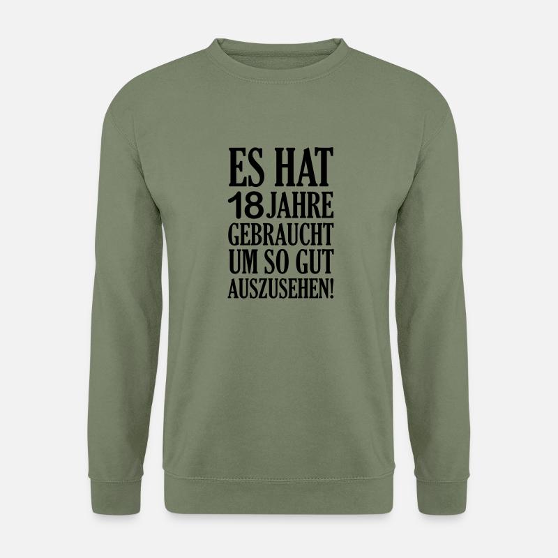 18_jahre_gedauert_001 - Unisex Pullover - Armeegrün