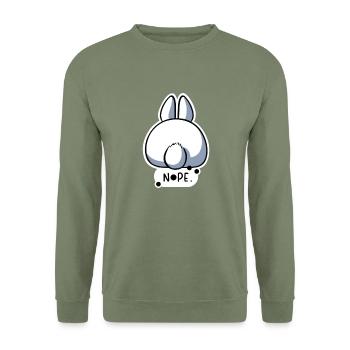 Non - Sweat-shirt Unisexe - vert militaire - Devant - Alina (178cm) & Michal (187cm)