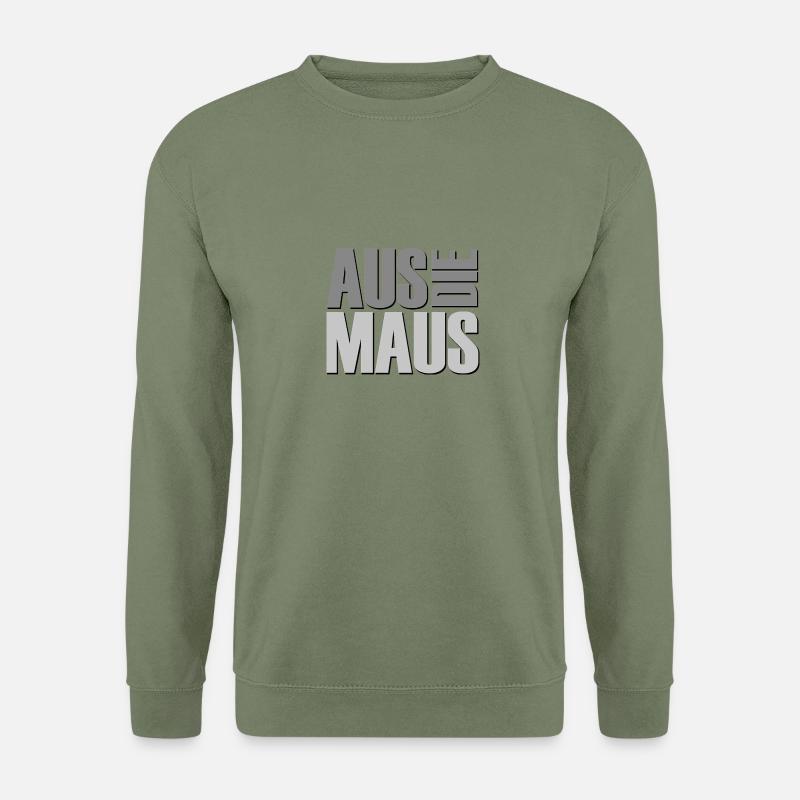 Aus die Maus Slogan - Unisex Pullover - Armeegrün