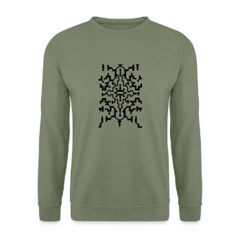 Ayahuasca 2 - Unisex Sweatshirt - army green - Front - Alina (178cm) & Michal (187cm)