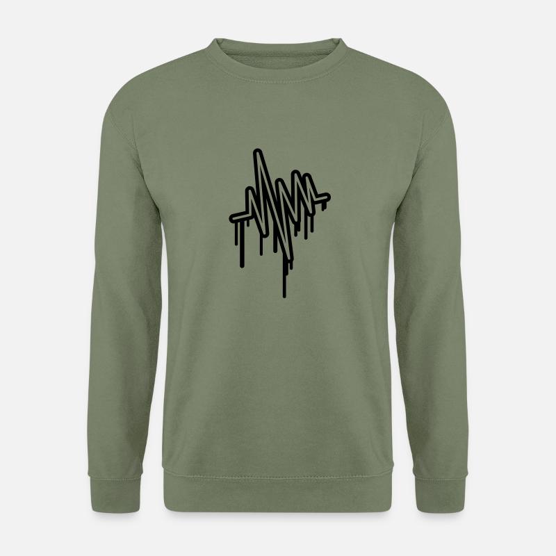 wave_pulse_grunge_u1 - Unisex Sweatshirt - army green