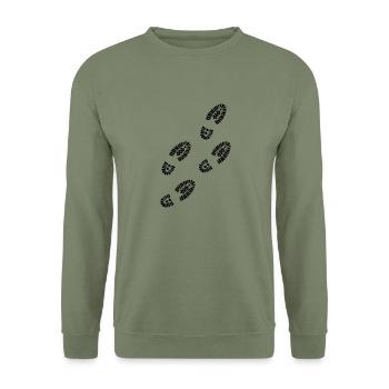 Pieds - Sweat-shirt Unisexe - vert militaire - Devant - Alina (178cm) & Michal (187cm)