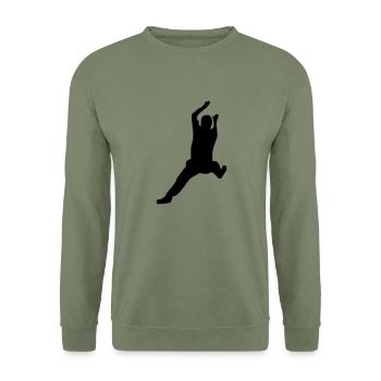 Handball Torhüter - Unisex Pullover - Armeegrün - Vorne - Alina (178cm) & Michal (187cm)