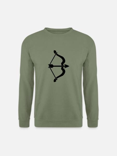 bow and arrow - Unisex Sweatshirt - army green