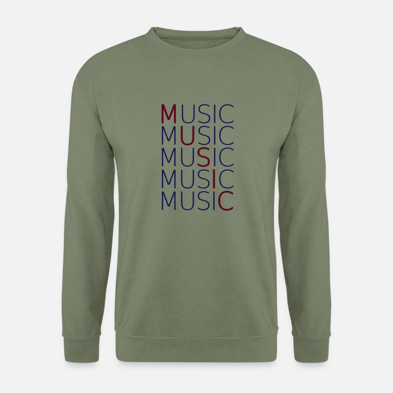 MUSIC - Unisex Pullover - Armeegrün