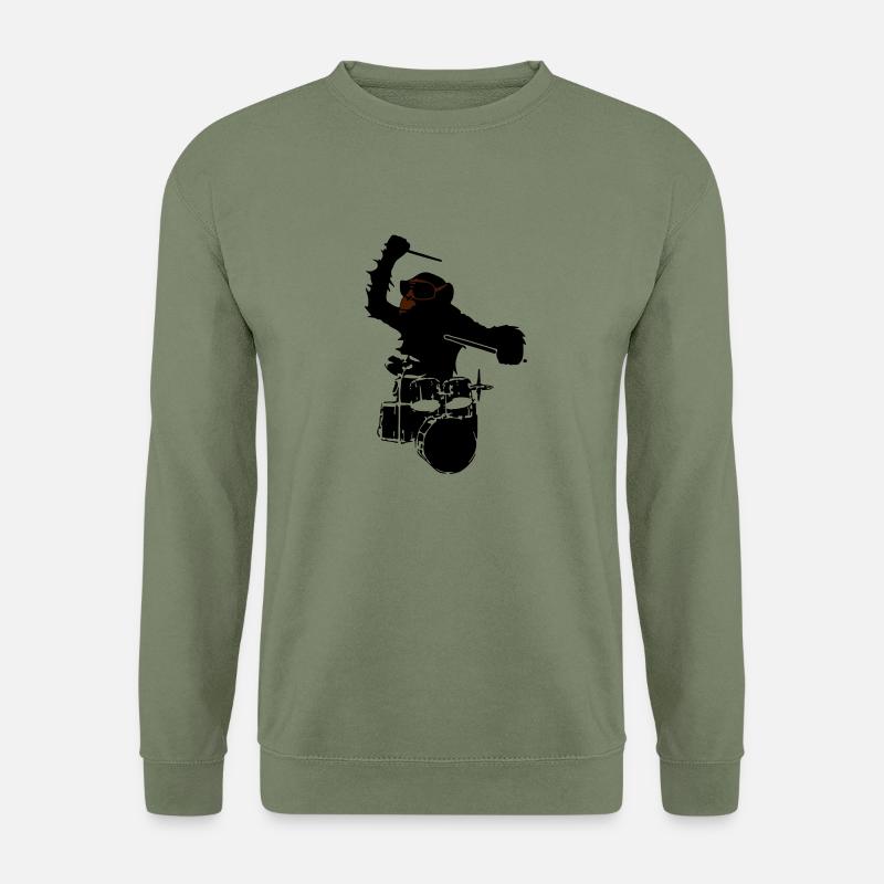 music monkey - Unisex Pullover - Armeegrün