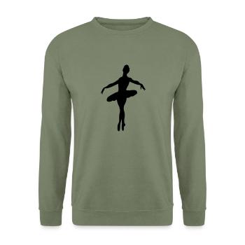ballerina - Sweat-shirt Unisexe - vert militaire - Devant - Alina (178cm) & Michal (187cm)