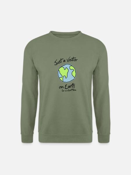 Visitor on Earth - Unisex Sweatshirt - army green