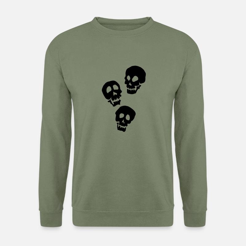 3 Skulls - Unisex Sweatshirt - army green