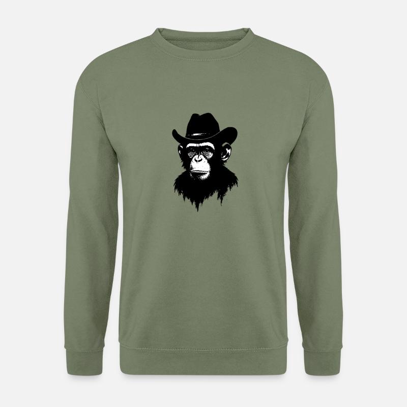 Cowboy Monkey - Unisex Pullover - Armeegrün