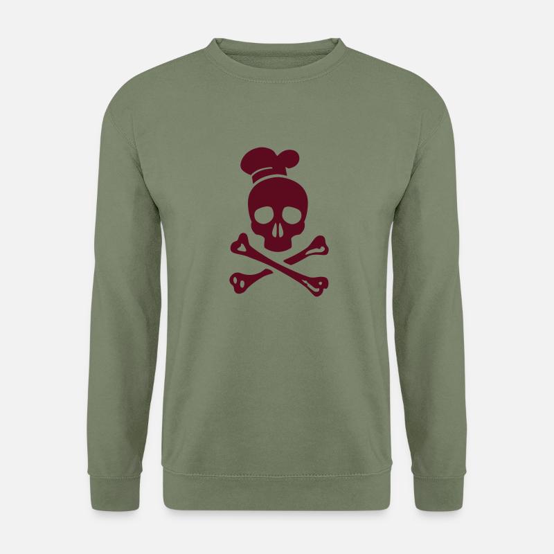 cannibal cook vector - Unisex Pullover - Armeegrün
