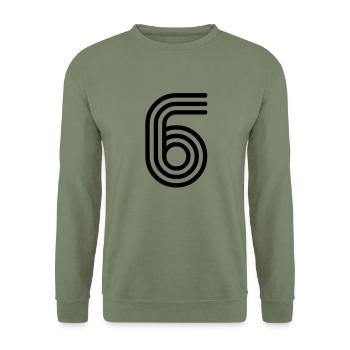 6 six six - Sweat-shirt Unisexe - vert militaire - Devant - Alina (178cm) & Michal (187cm)